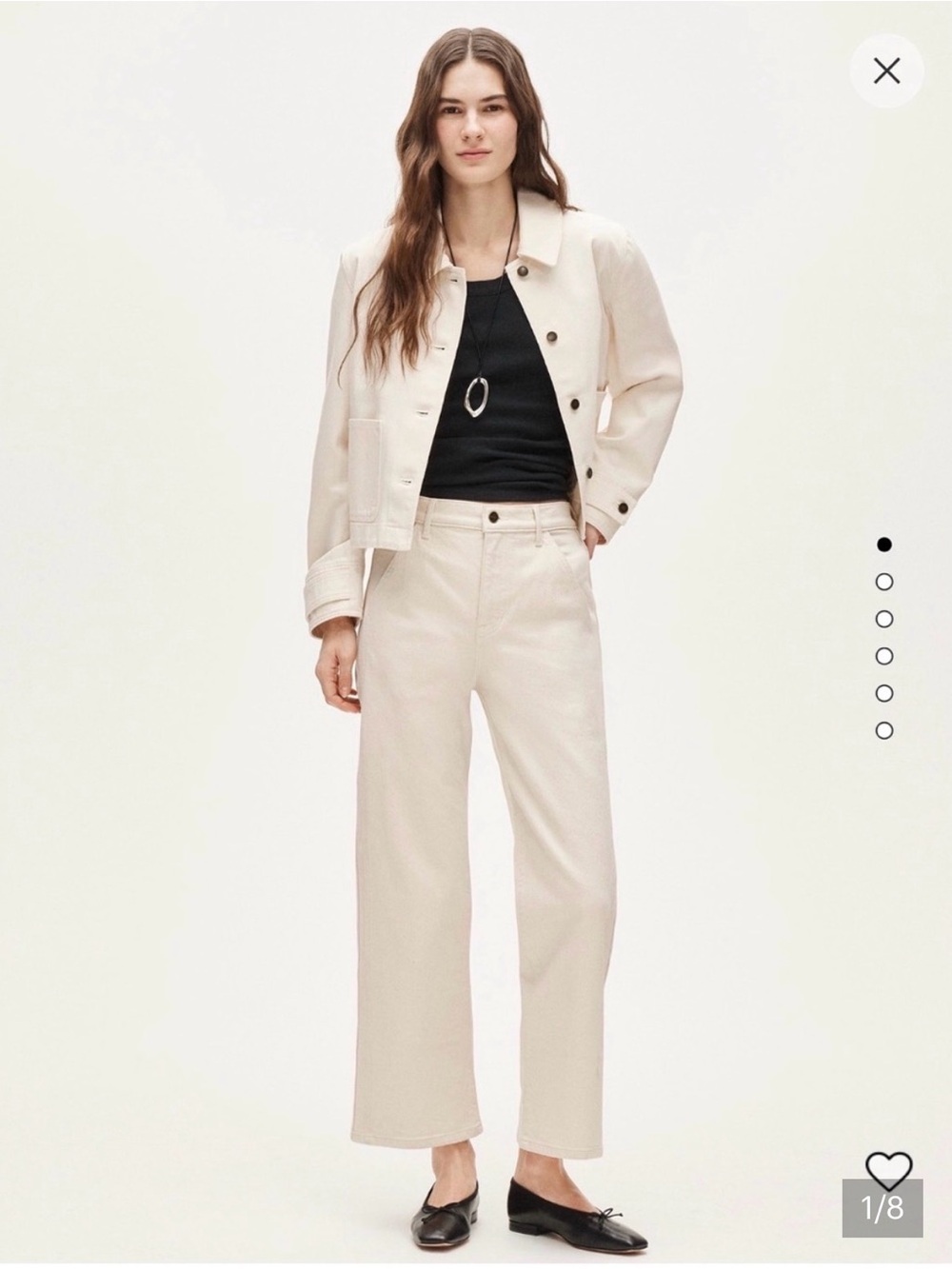J Crew Slim Wide High Rise Semi-Stretch Wide Leg Jeans in Light Beige